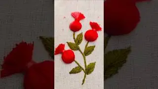 beautiful flower buds 💐 design #handembroidery #tutorial #art #diy #shorts #flowers #trending #viral