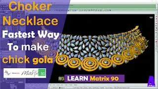 Choker Necklace Tutorial | Jewellery Cad design in Matrix | How to make a Chick in Rhino Tutorial