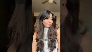 how I trim my curtain bangs (Sabrina carpenter inspired)