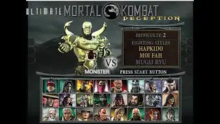 Ultimate Mortal Kombat Deception Monster (Scorpion) Arcade Playthrough
