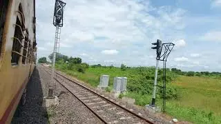 Parbhani jn to manvat road 4K train journey || 07617 hajur sahib nanded-csmt Tapovan exp