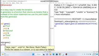 Generator in python | UNIQ TECHNOLOGIES | Tamil