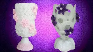 2 Chic Vases from Plastic Bottle