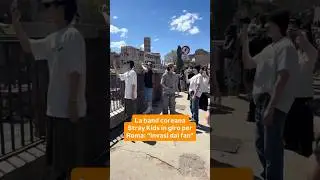Stray Kids a Roma: in giro tra Colosseo, Vaticano e shopping da Louis Vuitton 👇🏻 🎤