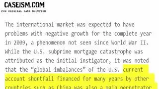The First Global Financial Crisis of the 21st Century Case Solution & Analysis Caseism.com
