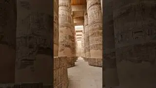 Karnak Temple in Luxor  Egypt Great Hypostyle Hall A colossal forest of 134 massive columns