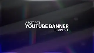 Photoshop Abstract Youtube Banner Template
