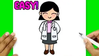 How To Draw A Doctor Step By Step | Doctor Drawing Simple Easy