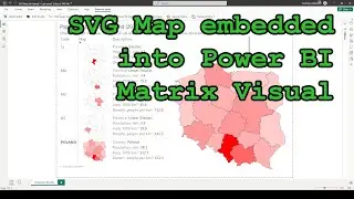 SVG Map Embedded into Power BI Matrix Visual