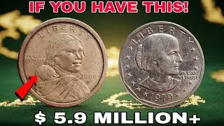 Top 6 Ultra Rare Susan B Anthony & Sacagawea $1 Coins Worth Over $90,000 You Could Still Find Today!