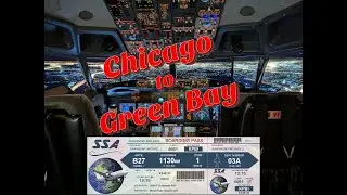 KORD to KGRB | X-Plane 12 | ZiboMod | Flightdeck Solutions | Home Cockpit | B737 | Say Intentions AI