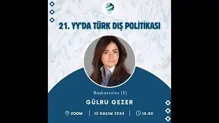 YUIT ONLINE KONFERANSIMIZ- Başkonsolos (E) Gülru Gezer