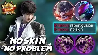 GUSION NO SKIN = HACK SPEED | GUSION NO SKIN GAMEPLAY CHALLENGE | Review MLBB Megatron Skin | MLBB