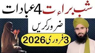 Shabe Barat 2026 men ye 4 Kam zaror karin | 15 Shaban ki 4 Ibadat | Ibadat ka tarika 