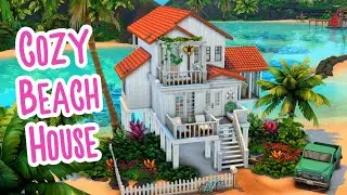 🌈🧜🏽 Cozy Beach House | The Sims 4 Speed Build (No CC)