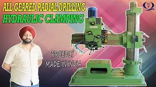 All Geared Radial Drilling with Hydraulic Clamping. QMTC BATALA | +91 9417066497