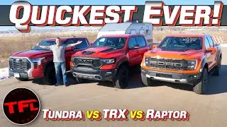 Ford Raptor, Ram TRX и Toyota Tundra. Буксировка на скорости от 0 до 60 миль в час: какой эвакуат...