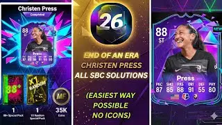 КОНЕЦ ЭПОХИ CHRISTIAN PRESS SBC MADFUT 26 (Самый простой способ, без иконок) | Madfut 26 SBC