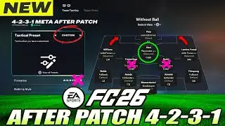 FC 26 [ПОСТ ПАТЧ] 4-2-3-1 Широкие НОВЫЕ ПРОВЕРЕННЫЕ пользовательские тактики и роли для БЫСТРОГО ...