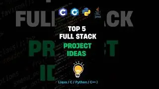 Top 5 projects idea for full stack developer 🔥🔥 #shorts #projects #coding