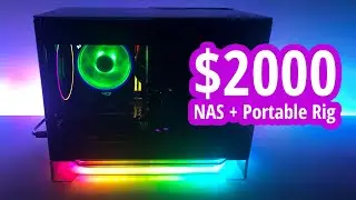 $2000 NAS Portable Gaming Rig | Ryzen 7 3700X, ROG X570-I, InWin A1, 1660 TI Mini, 24TB | PC Build