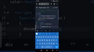 Change background color of the webpage | HTML | CSS | Javascript | 