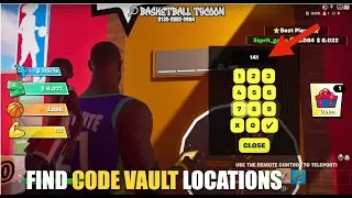 BASKETBALL TYCOON MAP FORTNITE CREATIVE - HOW TO FIND ALL 5 NUMBERS CODE VAULT LOCATIONS