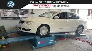 VW PASSAT 2.0TDI 140HP OPTIMALIZ&Aacute;L&Aacute;S 📈180HP |DYNOTECH|