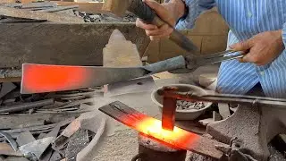 Blacksmithing Skill Restore from old metal​ knife - How to make a new metal knife