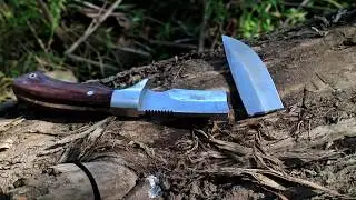 野外不正确操作刀具的后果，可怕，Wilderness Survival Knife fracture