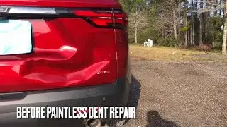 2022 CHEVY TRAVERSE REPAIRED WITHOUT REPAINTING! Paintless Dent Repair