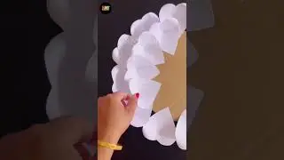 Beautiful Paper Flower Wall Hanging Craft / #shorts #wallhanging #diy #handmade