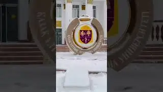 Kazakh national medical university ❤️💖 #1styearmbbslectures #kazakhstan #doctors #snowfall