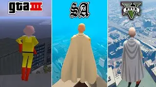 Saitama Jumping from the highest points in GTA Games