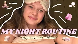 My Night Routine in High School 🌙 | cozy, productive & self-care