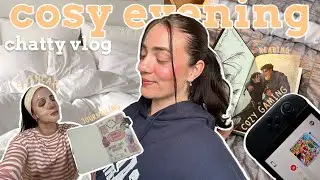 Spend a Cosy Evening with me ☁️ | journaling, skin care, reading & cosy gaming 