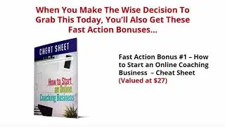 How to Start an Online Coaching Business FE Sales Video