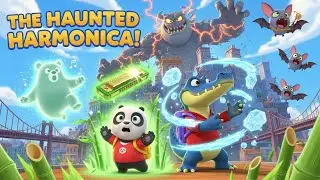 A Gentle Panda and a Time Freezing Crocodile Save a City with Courage Kindness and Teamwork