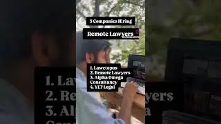 Legal Job Opportunities On Remote Basis For Indian Law Graduates | Checkout These Remote Companies