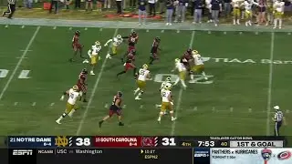 South Carolina 100 YARD Pick Six vs Notre Dame | 2022 College Football