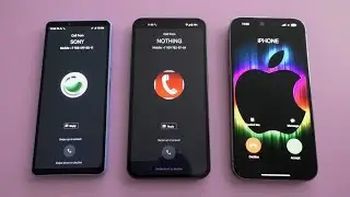 Sony Xperia 10 4 vs Nothing Phone 1 vs iPhone 14 Pro Max Incoming Call