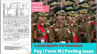 How to download | INDIAN ARMY PAYSLIP | FORM 16 | Online  On YOUR Mobile |
