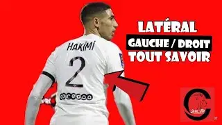 ⛔Le Poste de LATÉRAL DROIT/GAUCHE, Tout Savoir