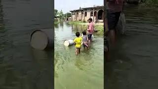 Flood water on road in Vaishali Bihar #flood #rain #vaishali #shorts #viral  #youtubeshorts