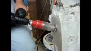 How to start drilling with dry core bit without a center pin.