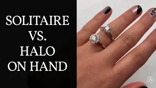 Solitaire vs. Halo Engagement Ring Comparison