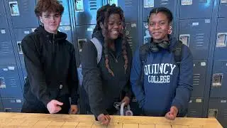 A snap shot of freshmen carpentry exploratory at Quincy High School 