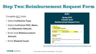Texas Transfer Grant Pilot Program 1/25/2023