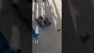 QT2-45 mobile concrete block machine #brickmachine #blockmachine #cementbricks #cementblocks