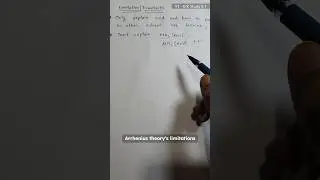 Arrhenius theory's limitations 🤯 #shorts #arrhenius #theory #class10th #chemistry